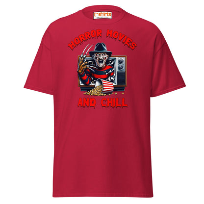 Horror Movies and Chill T-Shirt - Cardinal - T-Shirts Online