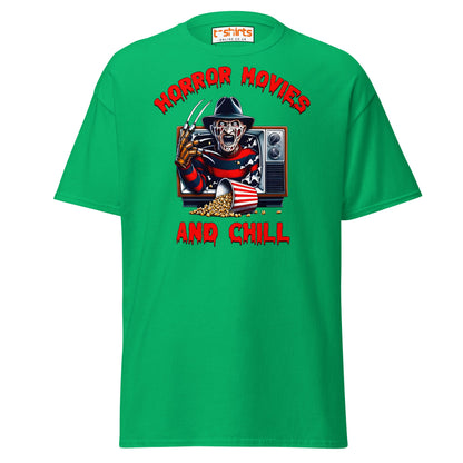 Horror Movies and Chill T-Shirt - Irish Green - T-Shirts Online