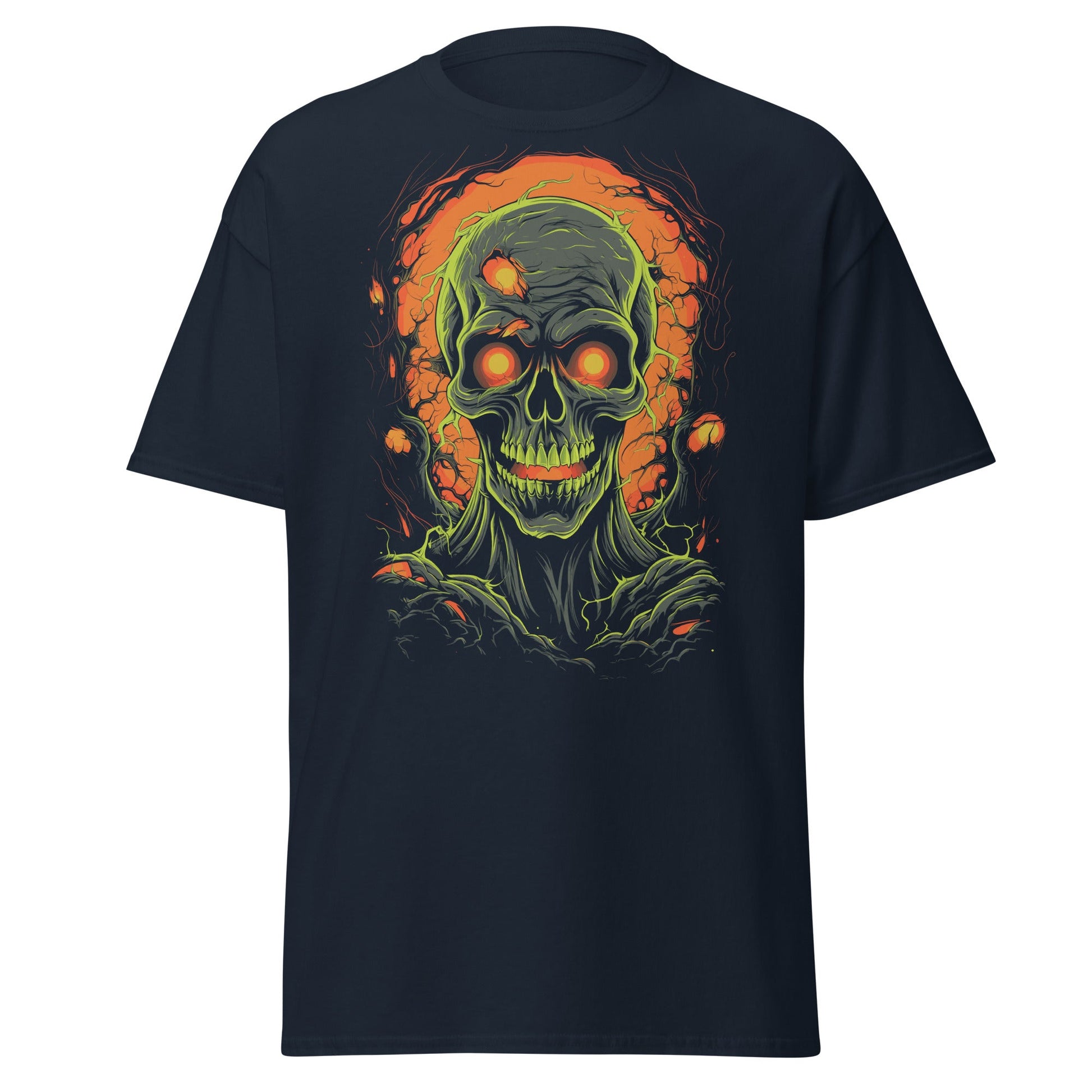 Horror Skull | Skull T-Shirt - Navy - T-Shirts Online
