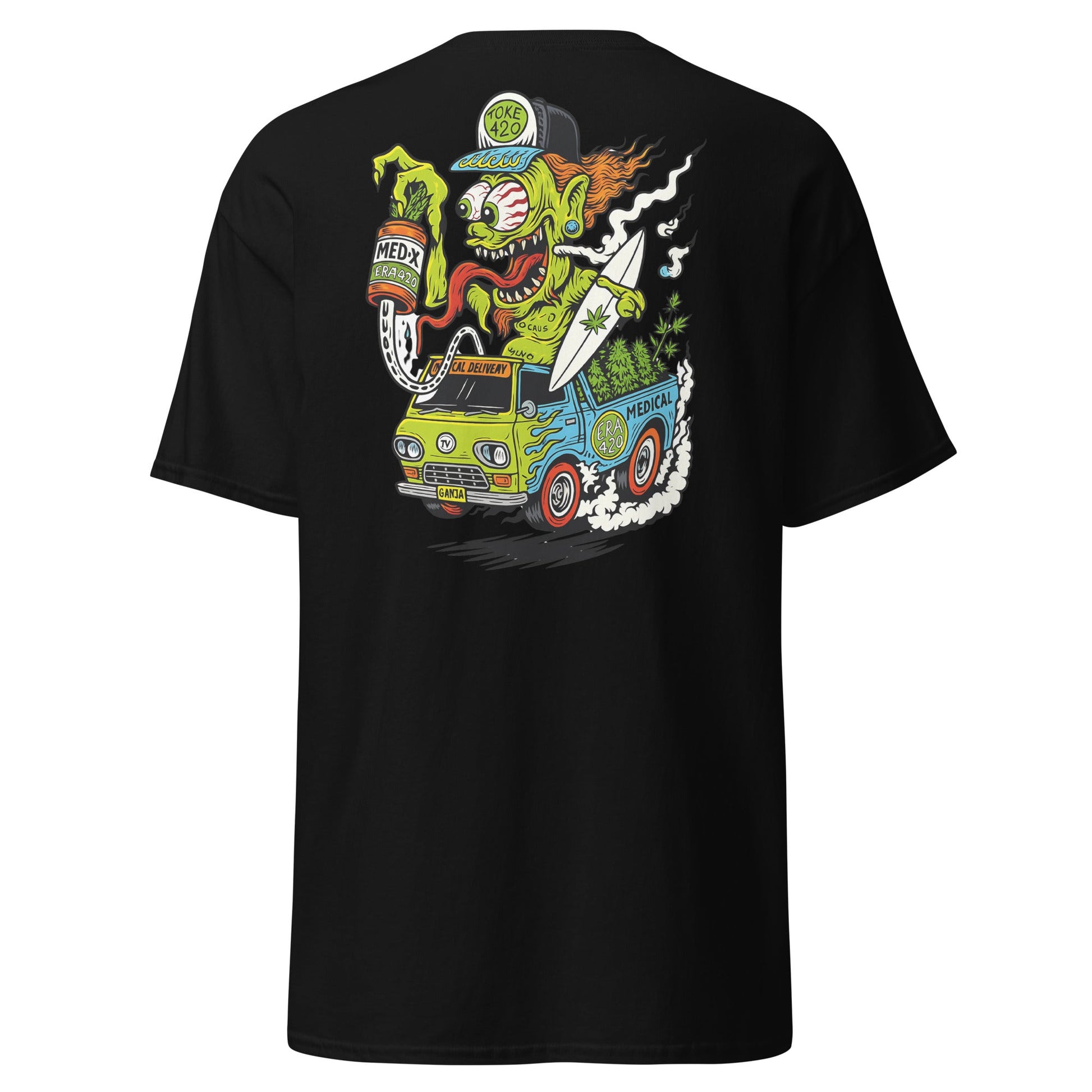 Hot Rod Cannabis Monster T-Shirt - Black - T-Shirts Online