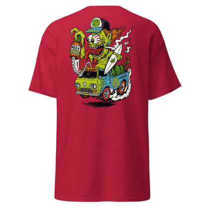 Hot Rod Cannabis Monster T-Shirt - Cardinal - T-Shirts Online