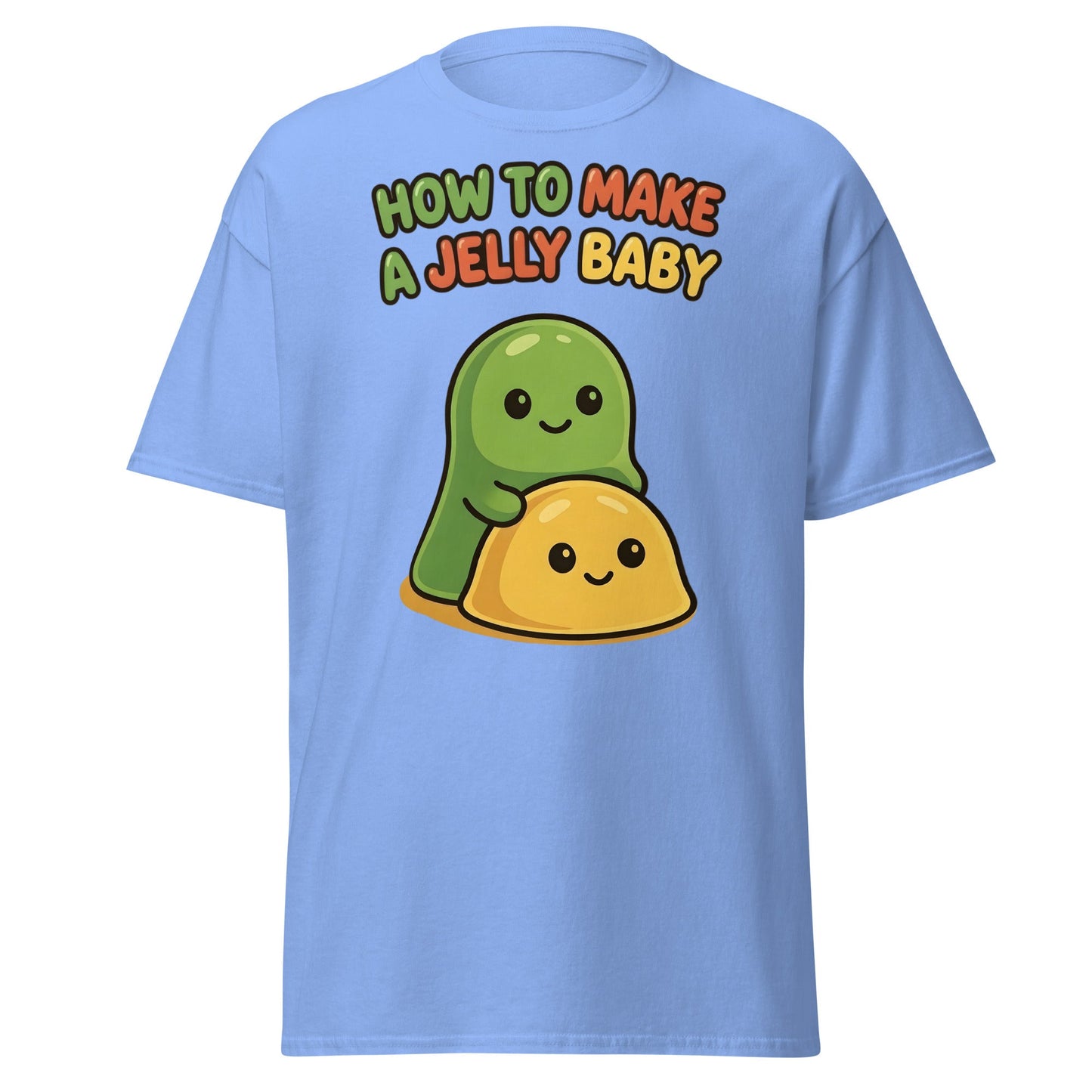 How to Make a Jelly Baby T-Shirt - Funny Cute Cartoon Tee - Carolina Blue - T-Shirts Online