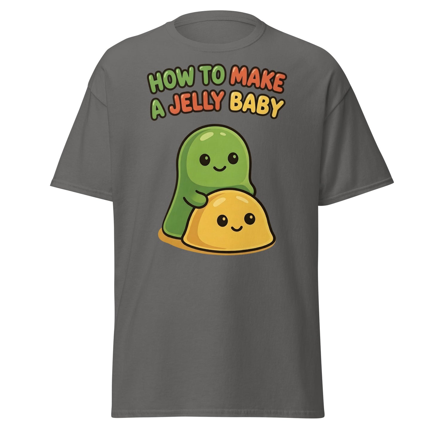 How to Make a Jelly Baby T-Shirt - Funny Cute Cartoon Tee - Charcoal - T-Shirts Online