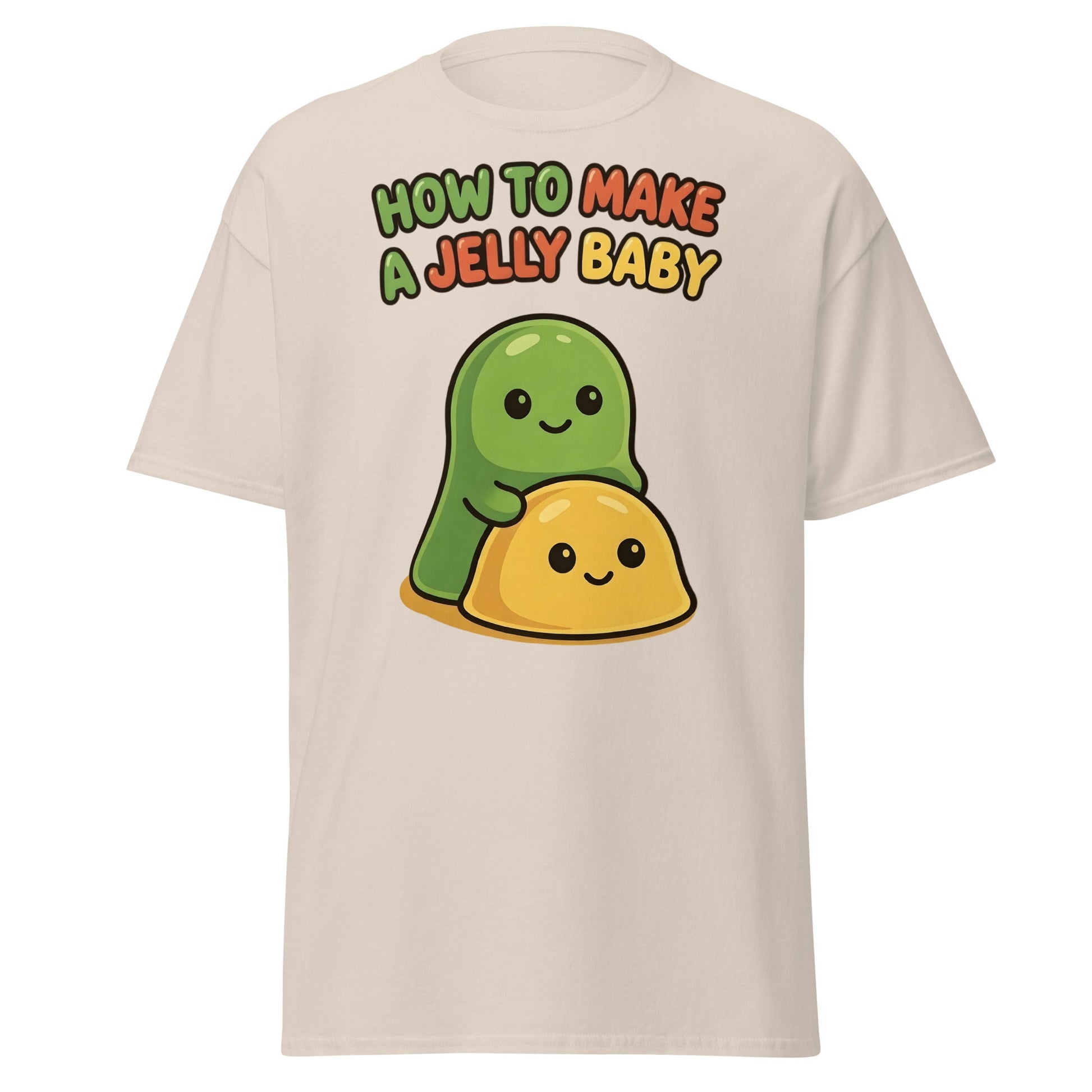 How to Make a Jelly Baby T-Shirt - Funny Cute Cartoon Tee - Natural - T-Shirts Online