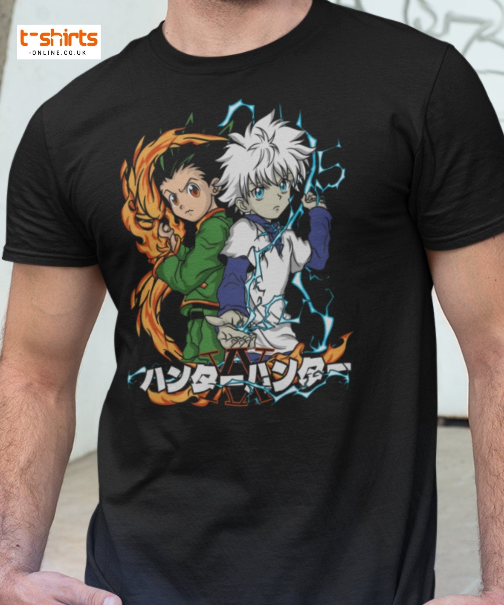 Hunter x Hunter T-Shirt – Gon & Killua Anime Fan Art - Black - T-Shirts Online