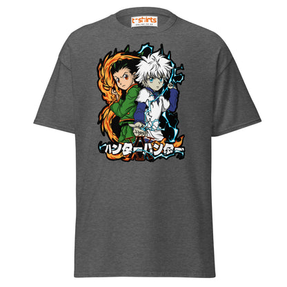 Hunter x Hunter T-Shirt – Gon & Killua Anime Fan Art - Dark Heather - T-Shirts Online