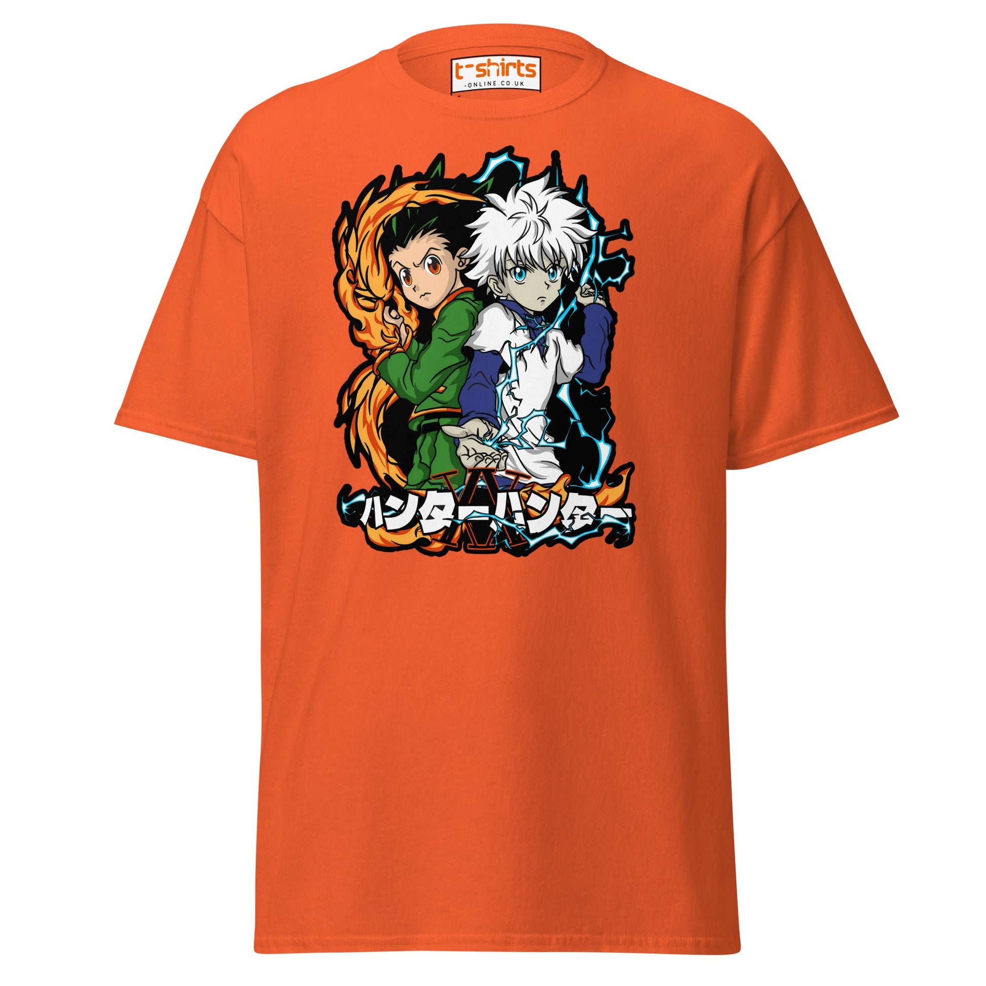 Hunter x Hunter T-Shirt – Gon & Killua Anime Fan Art - Orange - T-Shirts Online