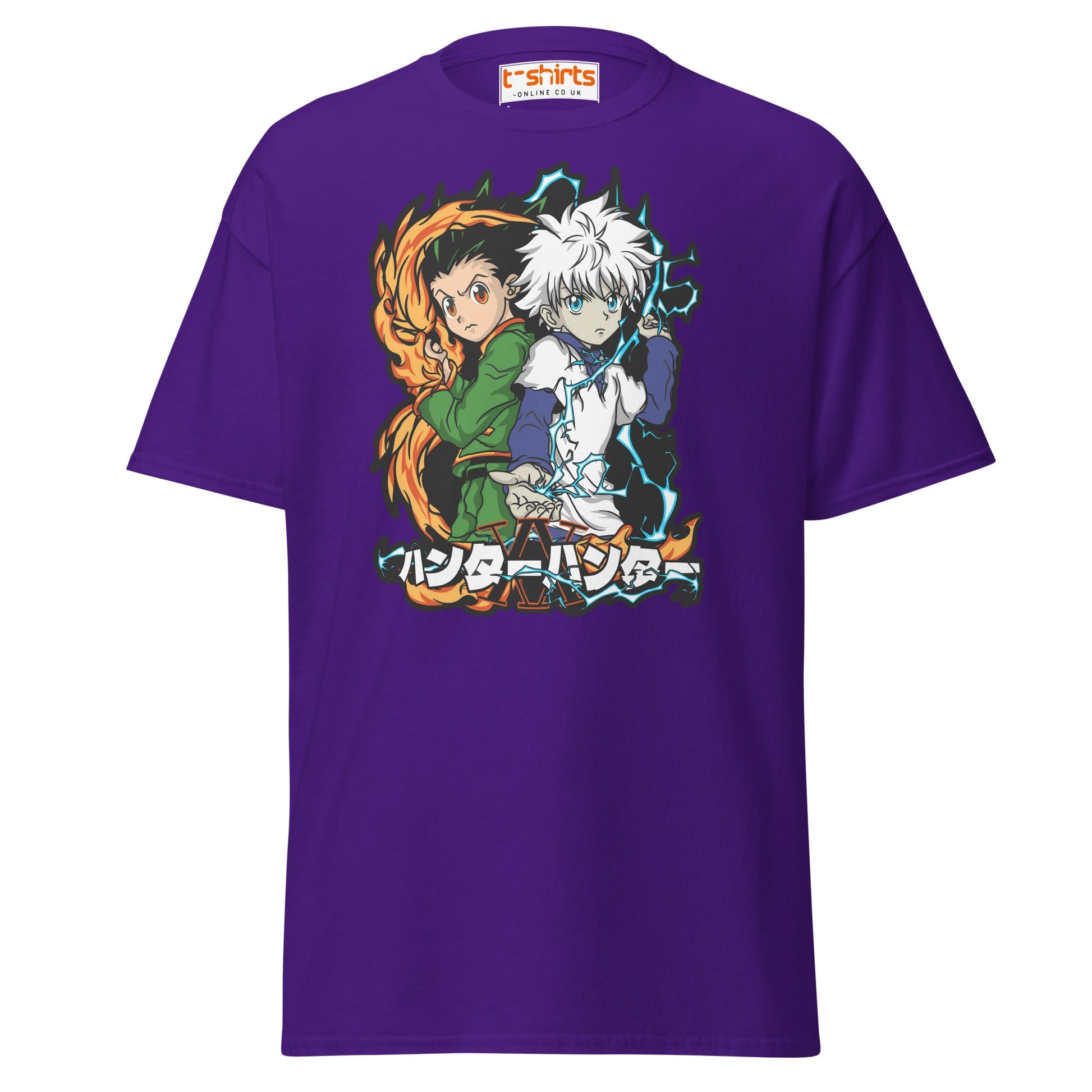 Hunter x Hunter T-Shirt – Gon & Killua Anime Fan Art - Purple - T-Shirts Online