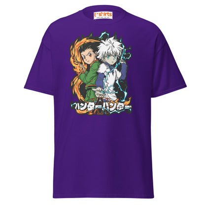 Hunter x Hunter T-Shirt – Gon & Killua Anime Fan Art - Purple - T-Shirts Online