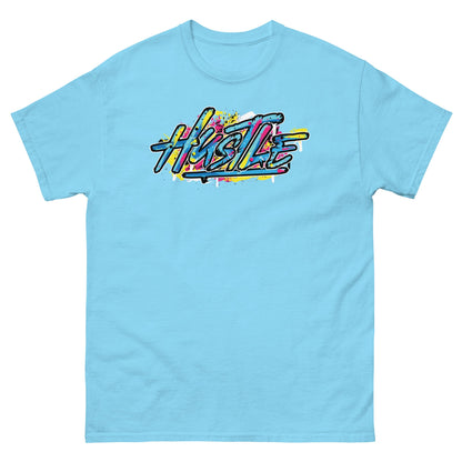 Hustle | Men's T-Shirt - Sky - T-Shirts Online