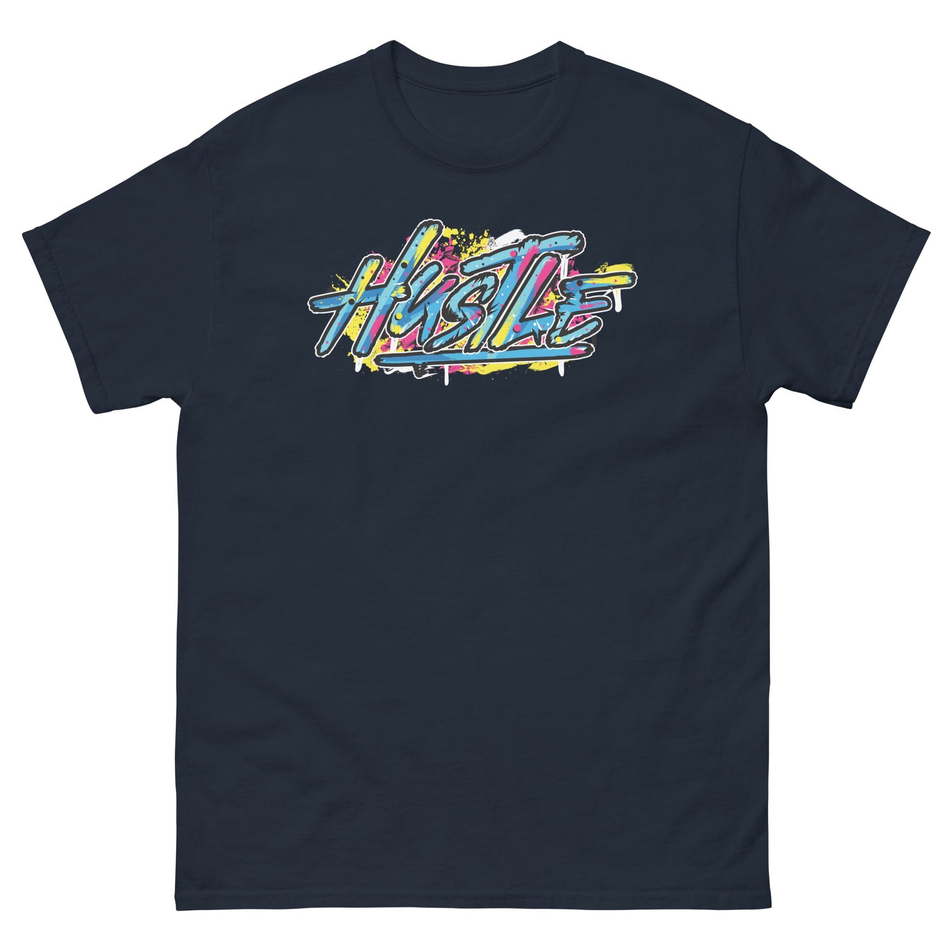 Hustle | Men's T-Shirt - Navy - T-Shirts Online