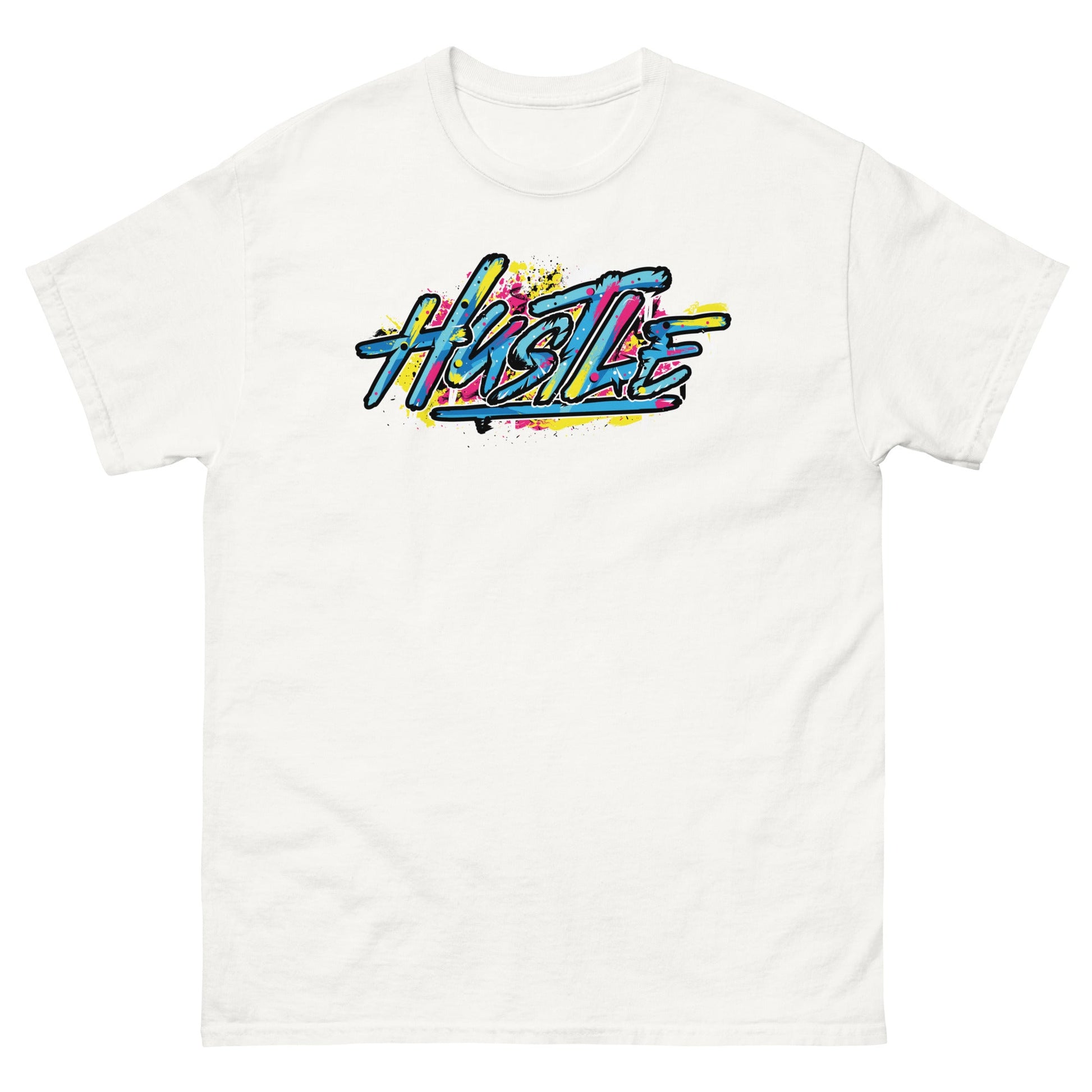 Hustle | Men's T-Shirt - White - T-Shirts Online