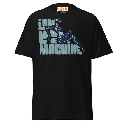 I Am A Love Machine T-Shirt | Retro Robot Humor Tee - Black - T-Shirts Online