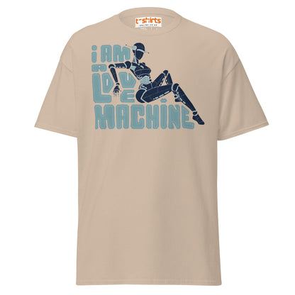 I Am A Love Machine T-Shirt | Retro Robot Humor Tee - Sand - T-Shirts Online