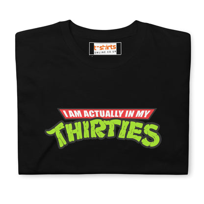 I am actually in my Thirties T-Shirt | TMNT Parody - Navy - T-Shirts Online