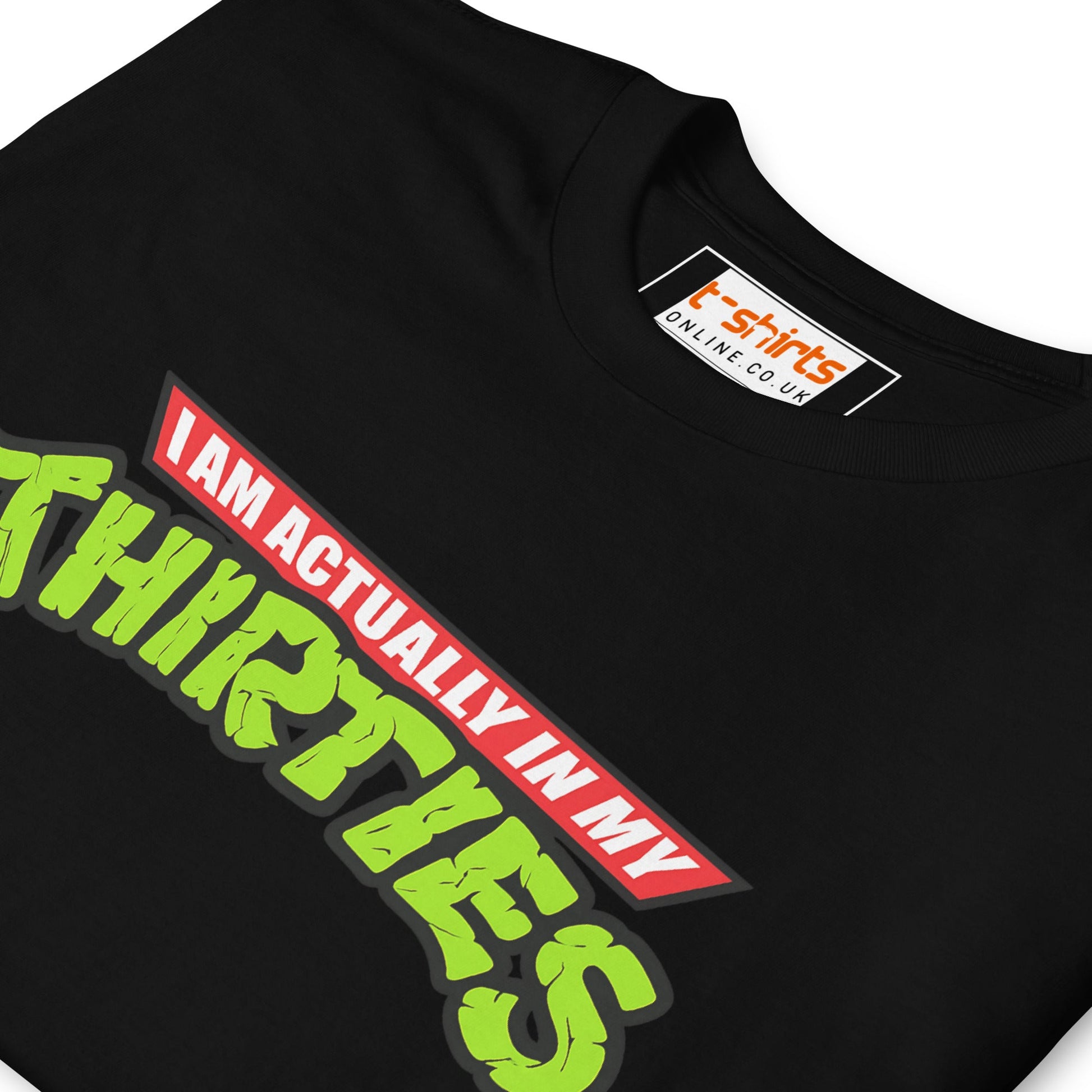 I am actually in my Thirties T-Shirt | TMNT Parody - Navy - T-Shirts Online