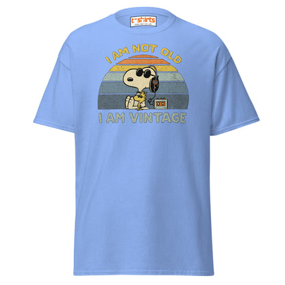 I Am Not Old I Am Vintage T-Shirt – Retro Funny Tee - Carolina Blue - T-Shirts Online