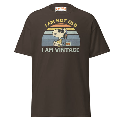 I Am Not Old I Am Vintage T-Shirt – Retro Funny Tee - Dark Chocolate - T-Shirts Online