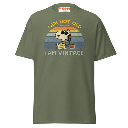 I Am Not Old I Am Vintage T-Shirt – Retro Funny Tee - Military Green - T-Shirts Online
