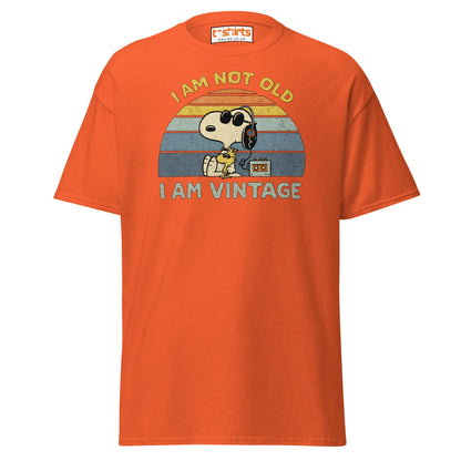 I Am Not Old I Am Vintage T-Shirt – Retro Funny Tee - Orange - T-Shirts Online