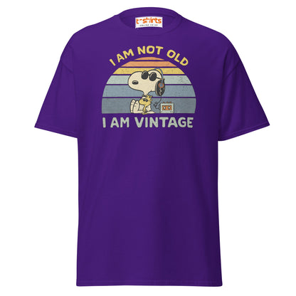 I Am Not Old I Am Vintage T-Shirt – Retro Funny Tee - Purple - T-Shirts Online