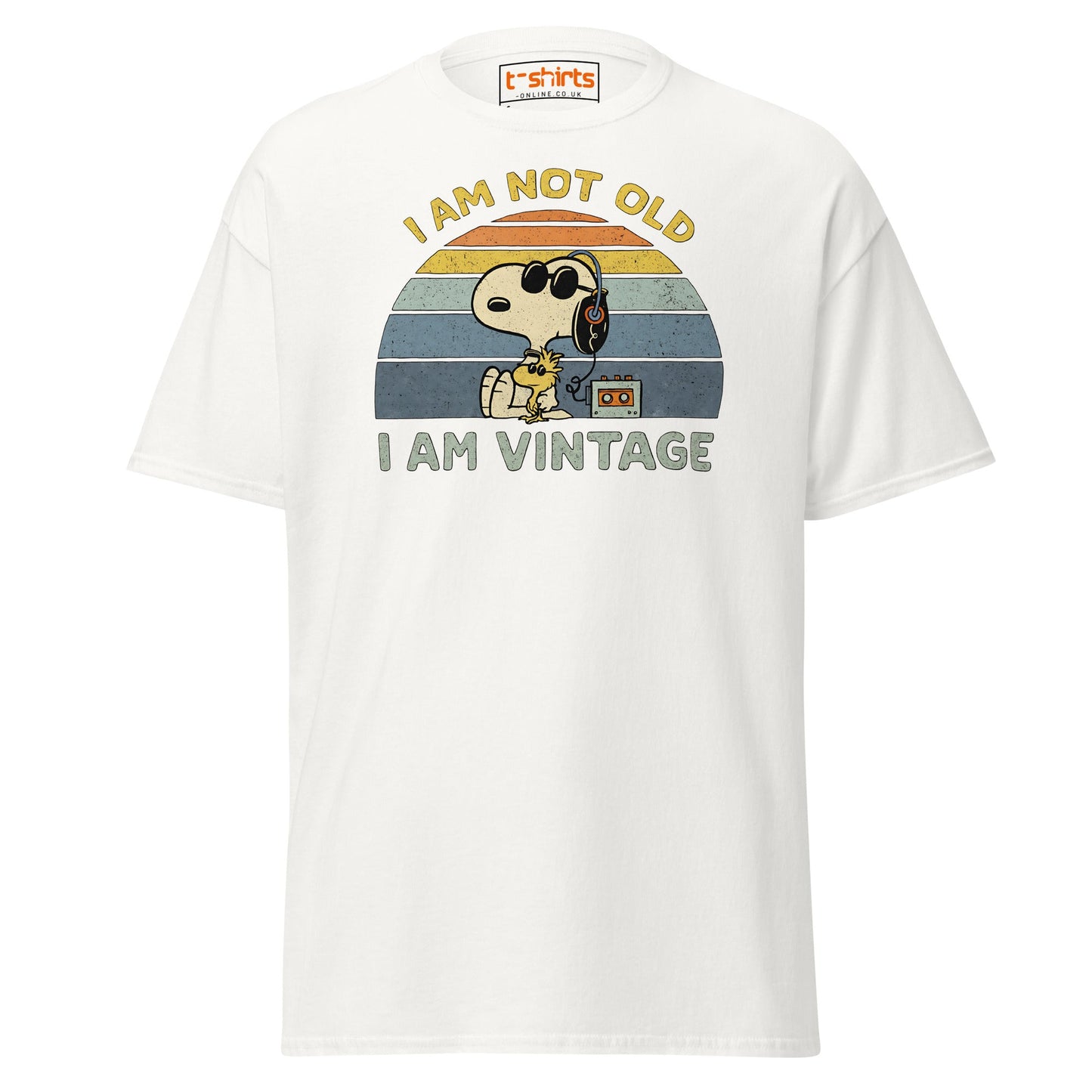 I Am Not Old I Am Vintage T-Shirt – Retro Funny Tee - White - T-Shirts Online