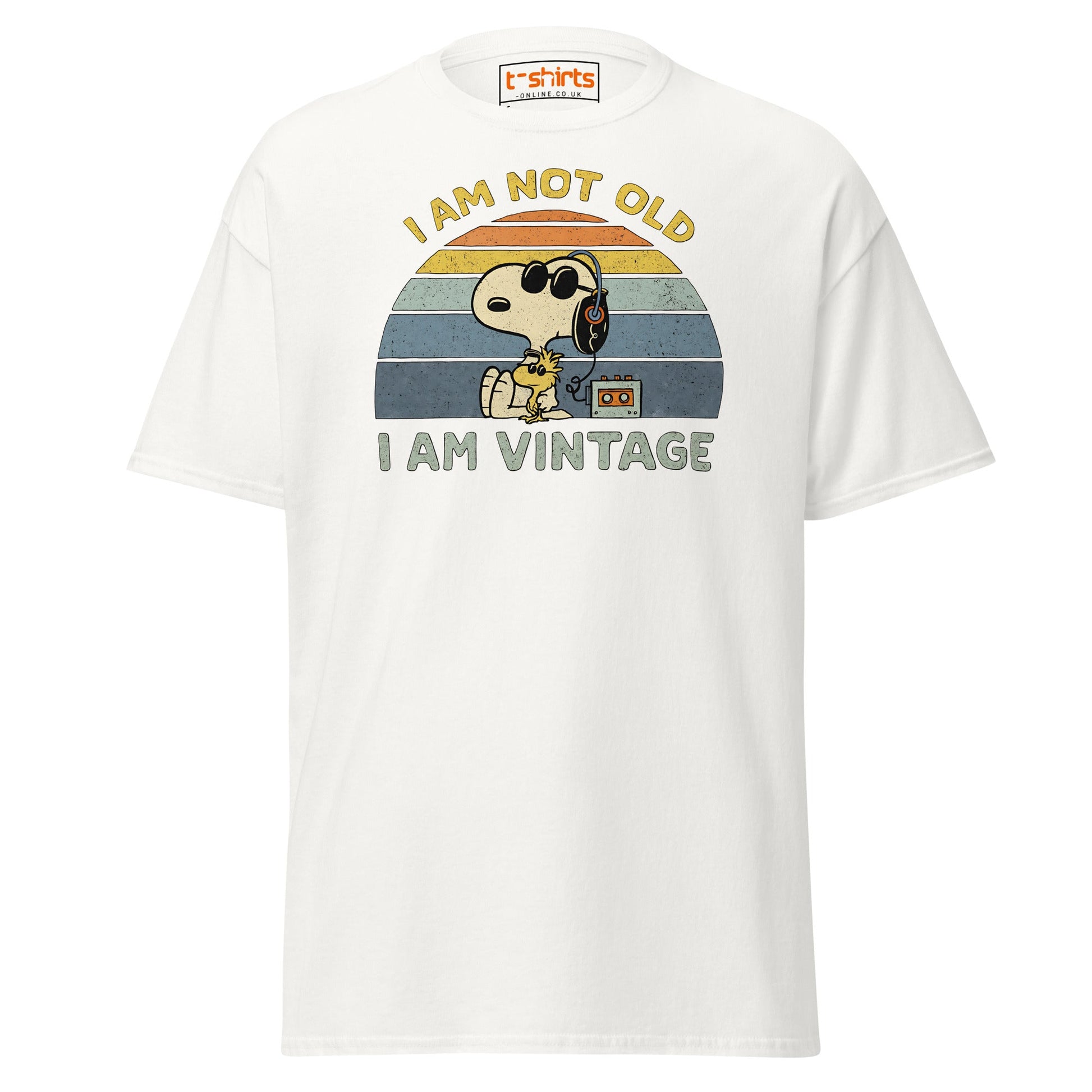 I Am Not Old I Am Vintage T-Shirt – Retro Funny Tee - White - T-Shirts Online