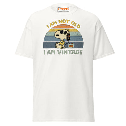 I Am Not Old I Am Vintage T-Shirt – Retro Funny Tee - White - T-Shirts Online
