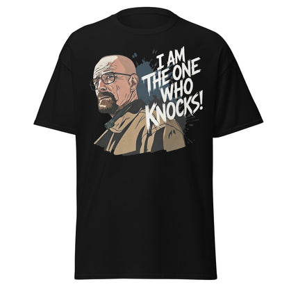 I Am The One Who Knocks T-Shirt - Bold Quote Graphic Tee - Black - T-Shirts Online