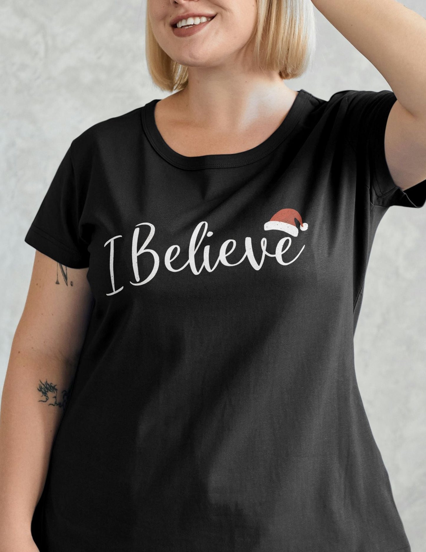 I Believe | Christmas T-Shirt - Black - T-Shirts Online