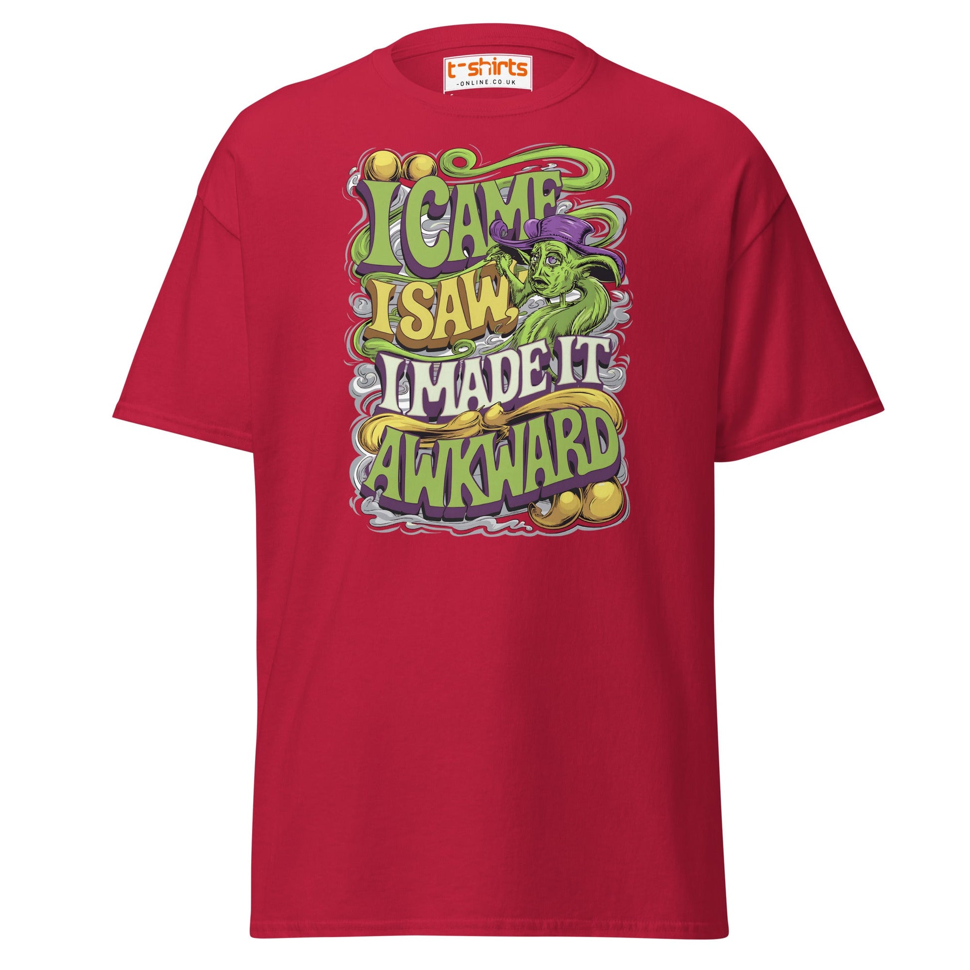 I Came I Saw I Made It Awkward Funny T-Shirt - Cardinal - T-Shirts Online
