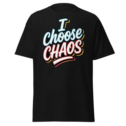 I Choose Chaos T-Shirt – Bold Graffiti Statement Tee - Black - T-Shirts Online