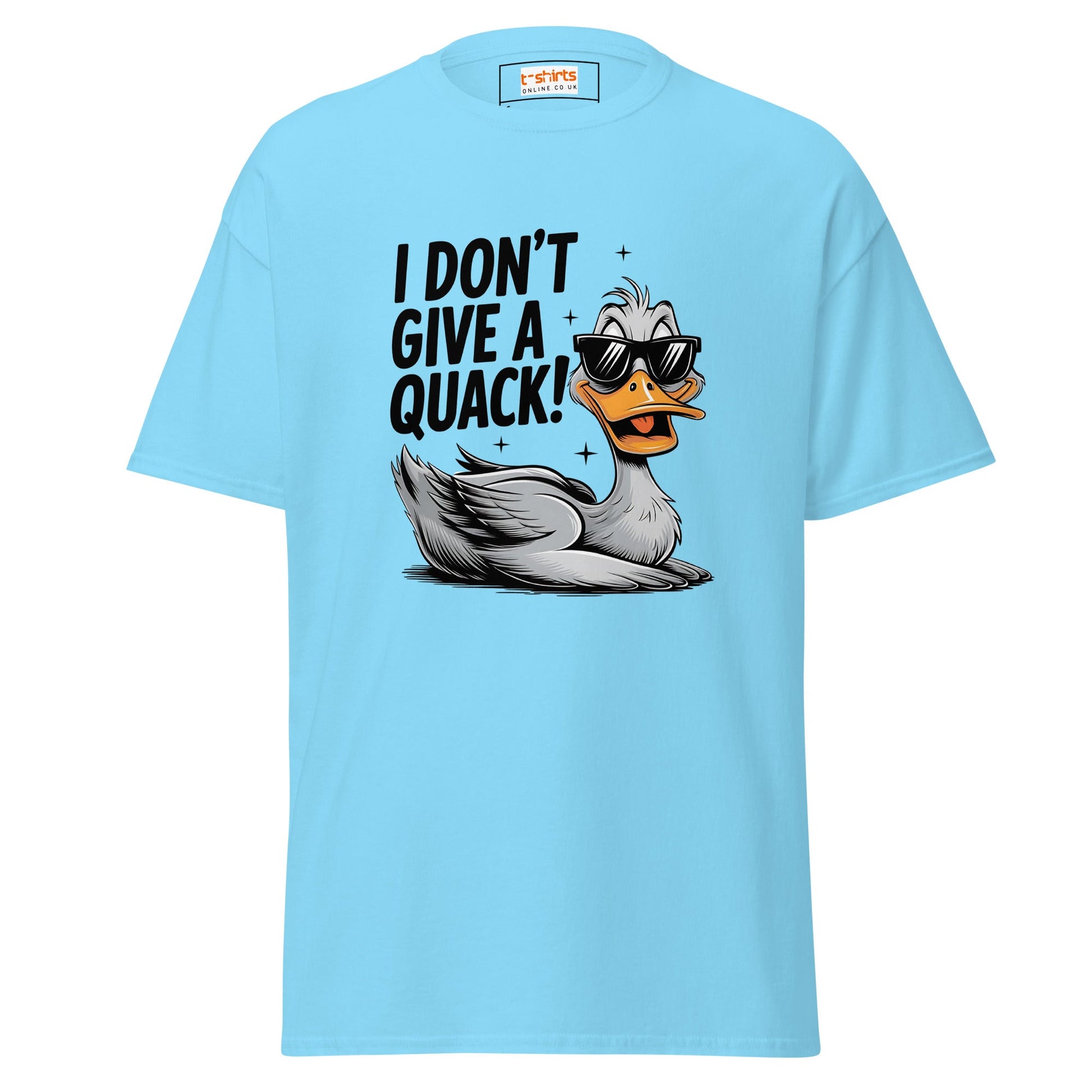 I Don't Give a Quack | Duck T-Shirt - Sky - T-Shirts Online