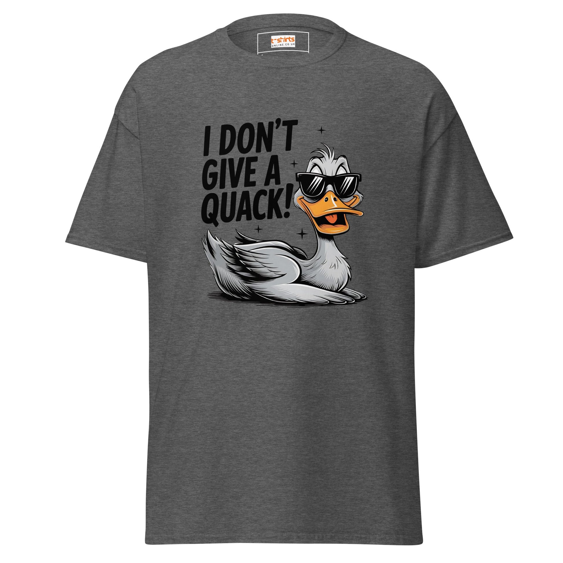 I Don't Give a Quack | Duck T-Shirt - Dark Heather - T-Shirts Online