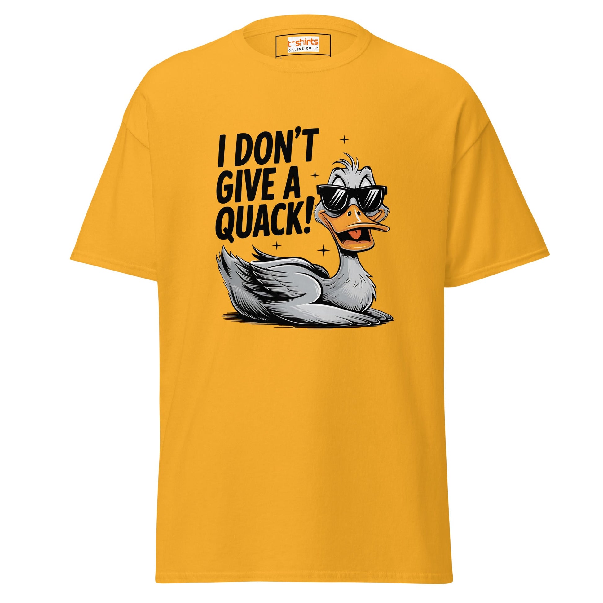 I Don't Give a Quack | Duck T-Shirt - Gold - T-Shirts Online