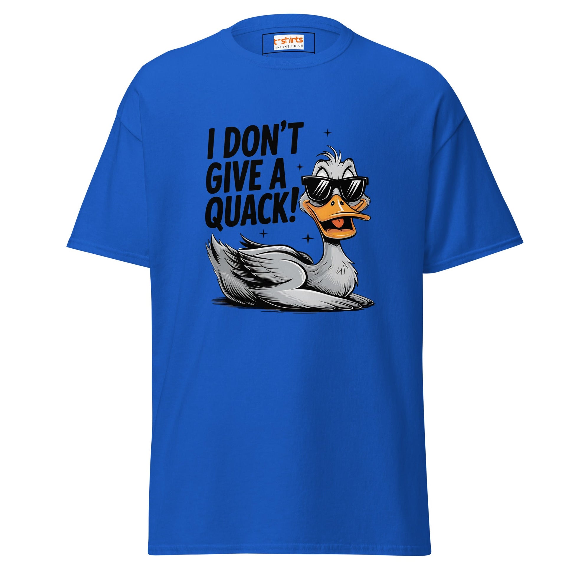 I Don't Give a Quack | Duck T-Shirt - Royal - T-Shirts Online
