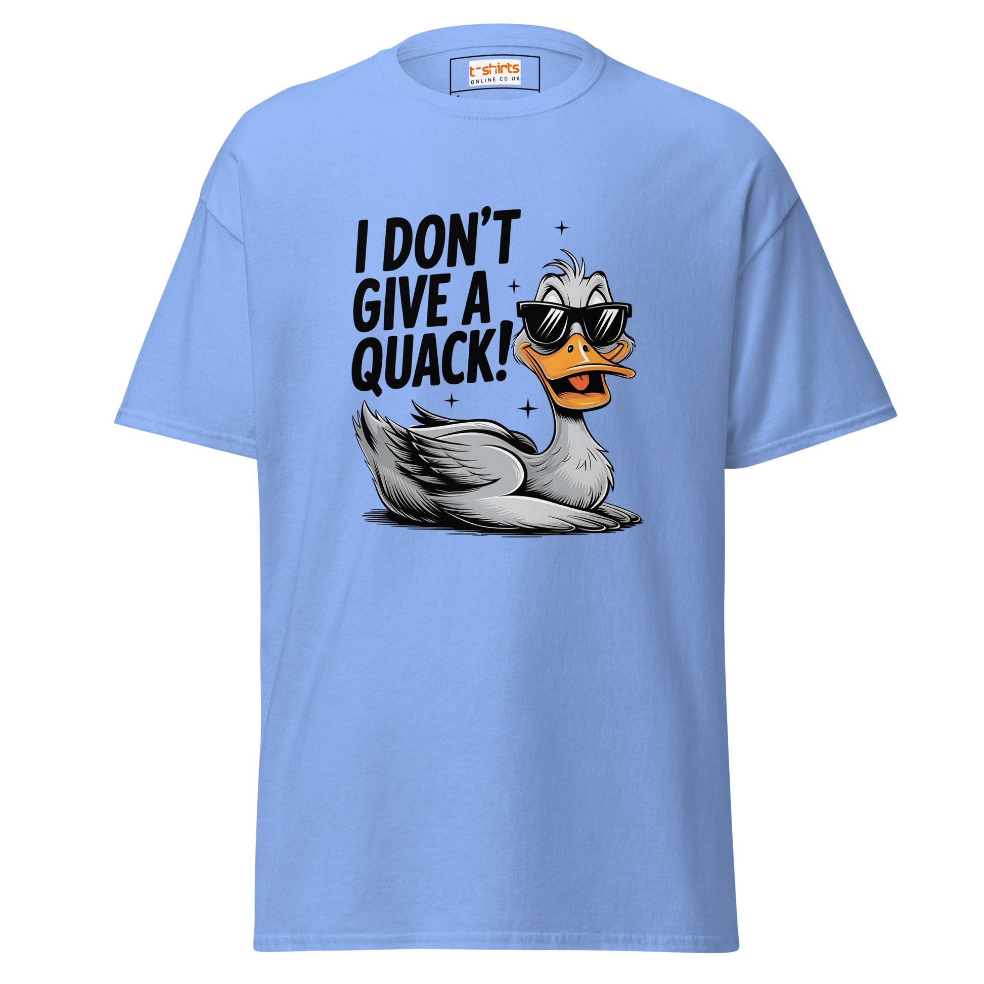 I Don't Give a Quack | Duck T-Shirt - Carolina Blue - T-Shirts Online