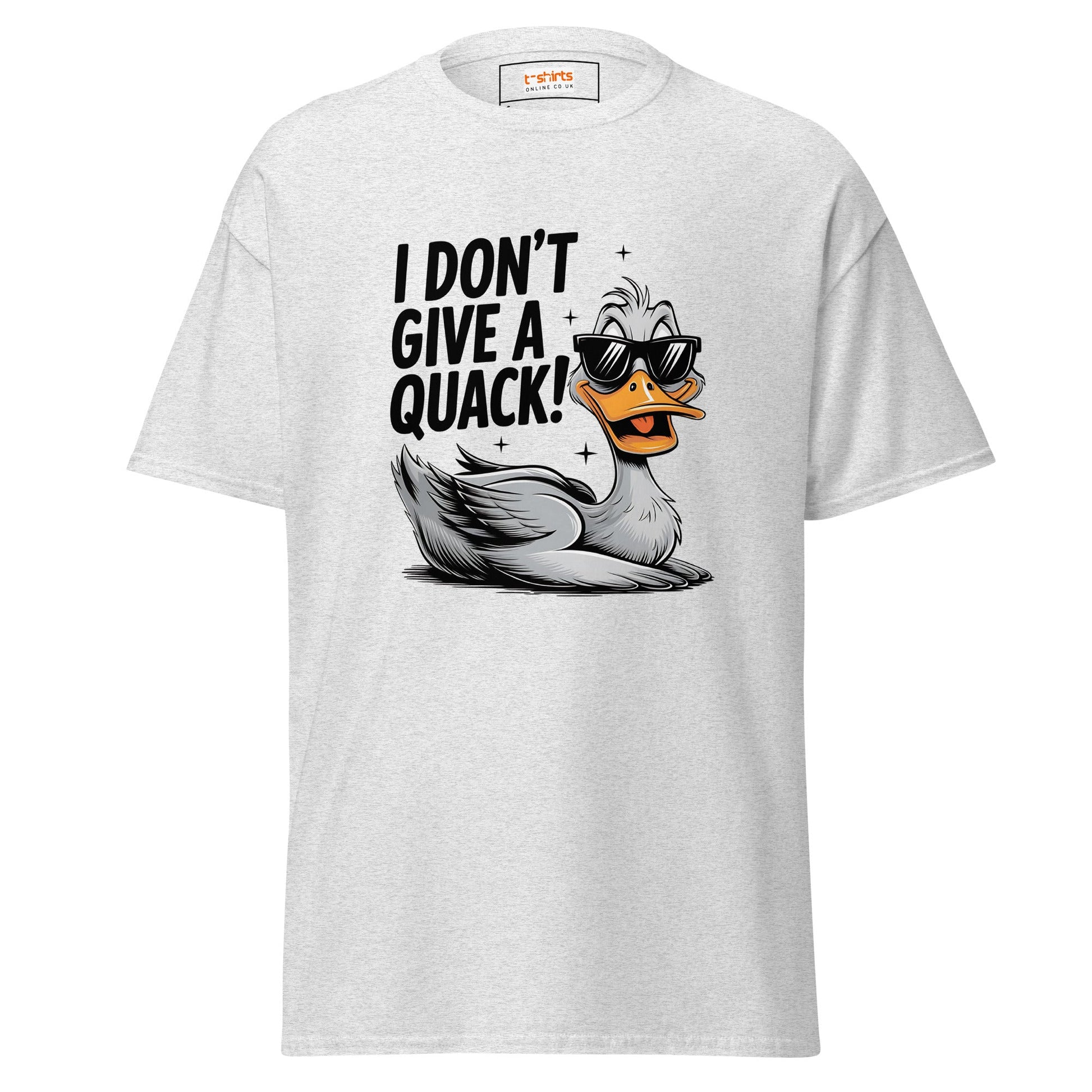 I Don't Give a Quack | Duck T-Shirt - Ash - T-Shirts Online