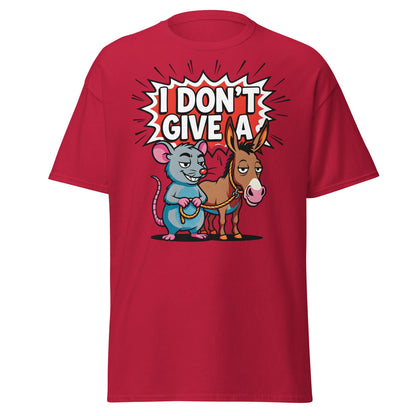 I Don’t Give a Rat’s Ass T-Shirt - Cardinal - T-Shirts Online