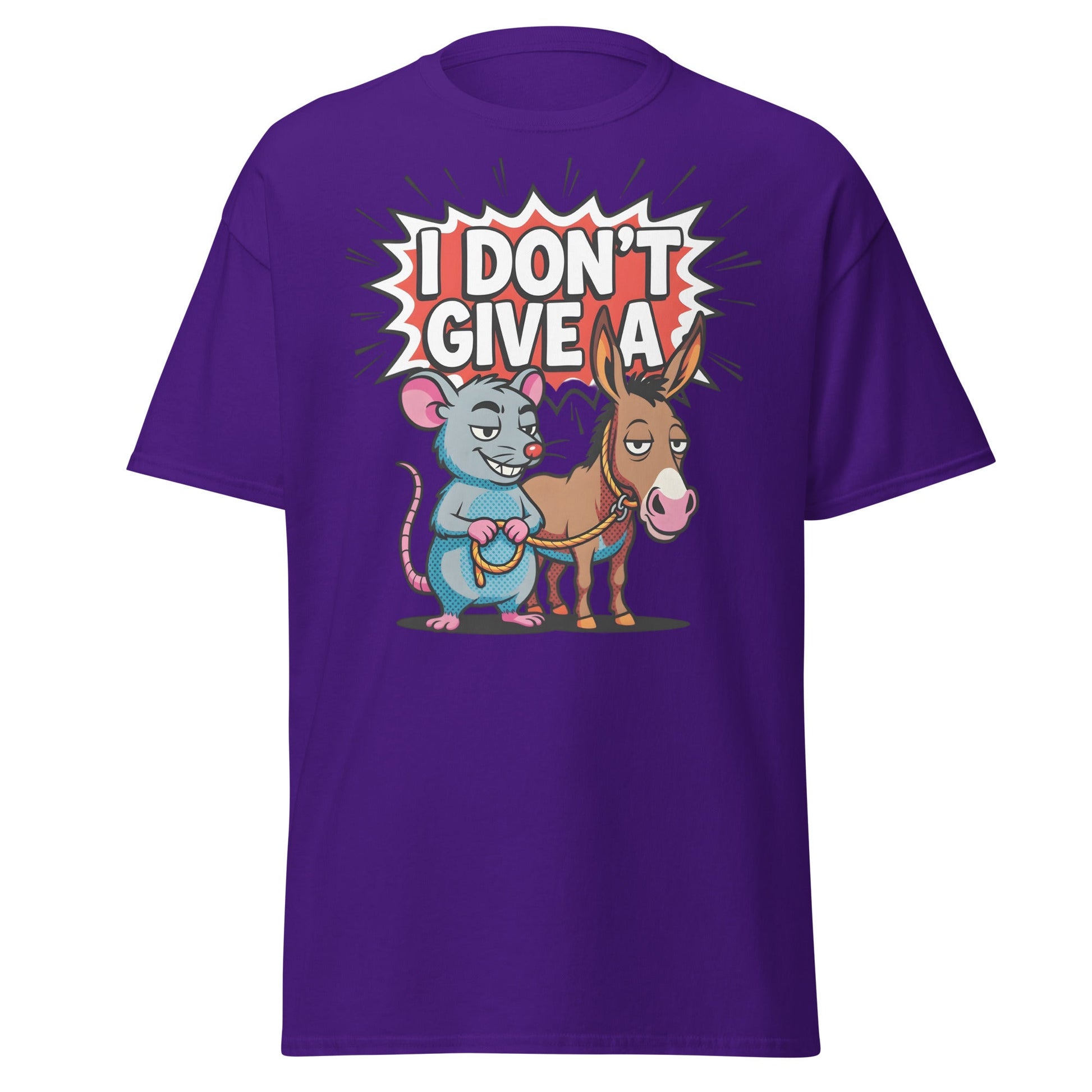 I Don’t Give a Rat’s Ass T-Shirt - Purple - T-Shirts Online