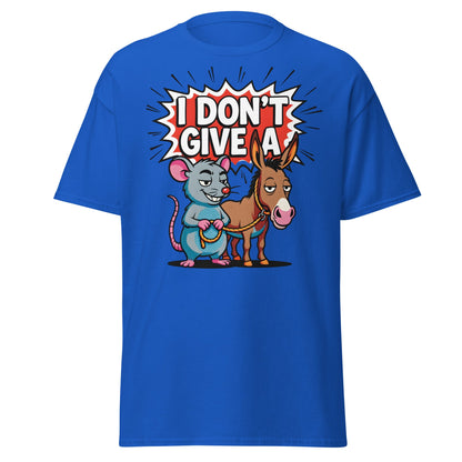 I Don’t Give a Rat’s Ass T-Shirt - Royal - T-Shirts Online