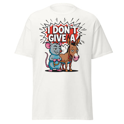 I Don’t Give a Rat’s Ass T-Shirt - White - T-Shirts Online