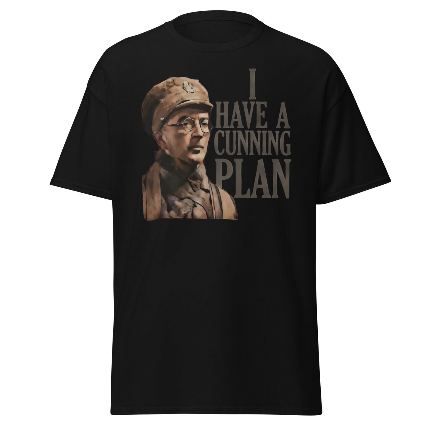 I Have a Cunning Plan T-Shirt - Funny Baldrick Graphic Tee - Black - T-Shirts Online