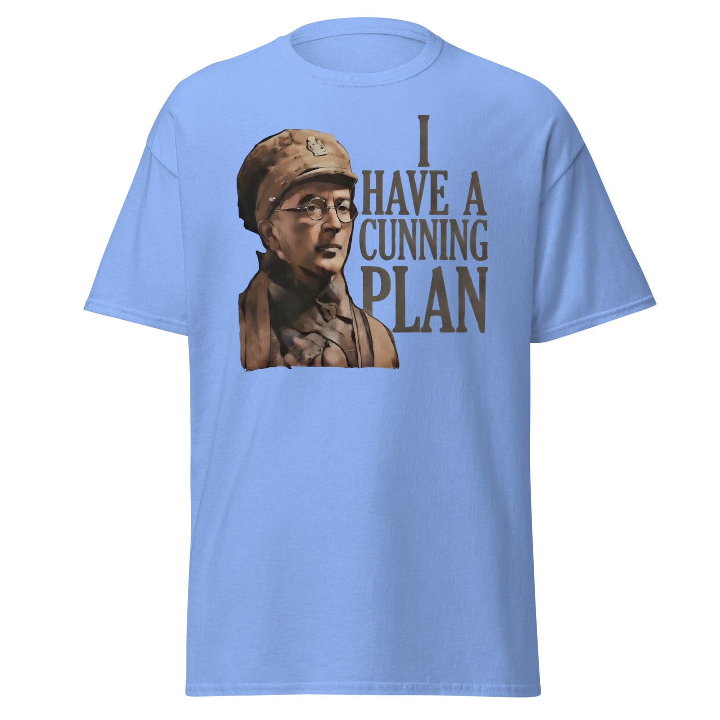 I Have a Cunning Plan T-Shirt - Funny Baldrick Graphic Tee - Carolina Blue - T-Shirts Online