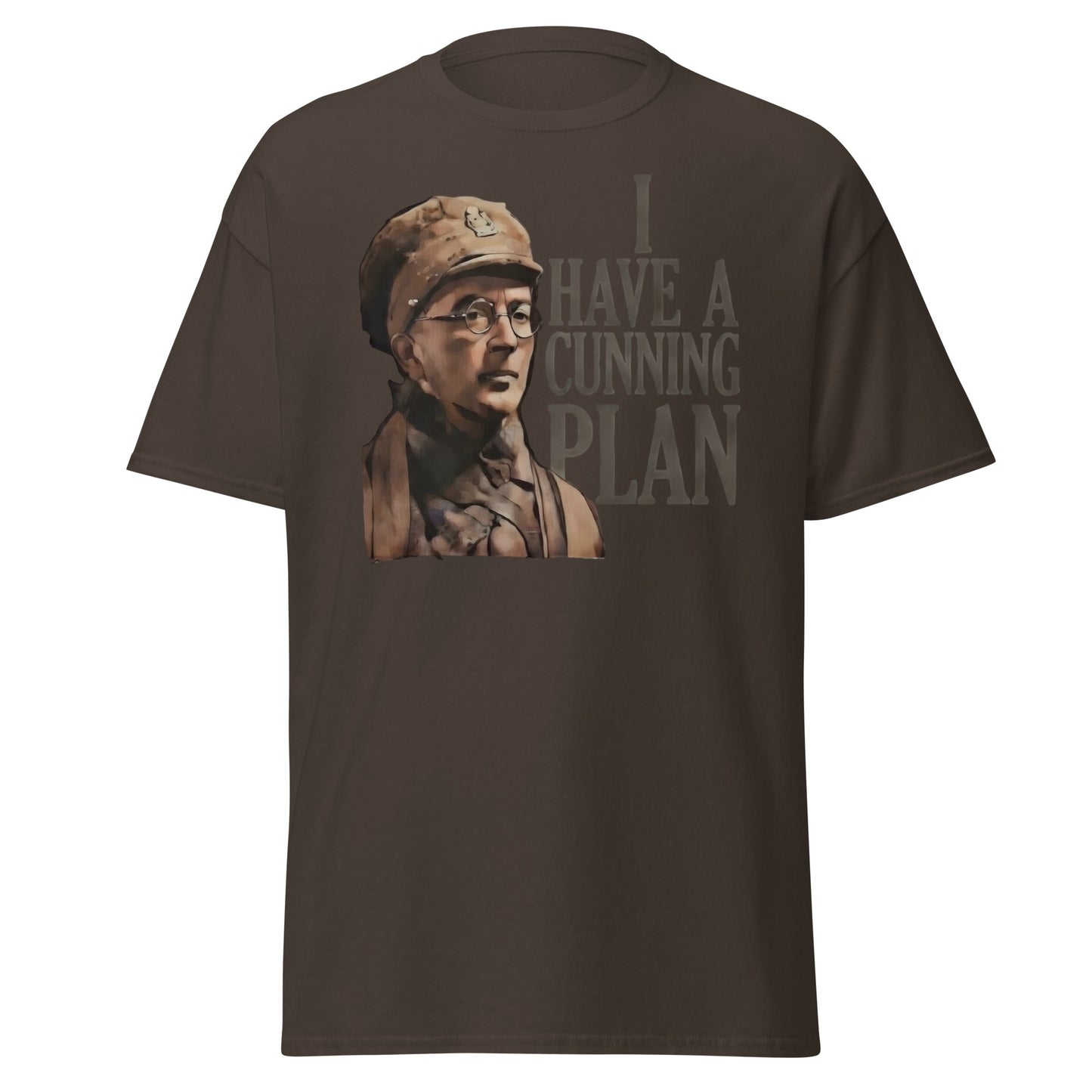 I Have a Cunning Plan T-Shirt - Funny Baldrick Graphic Tee - Dark Chocolate - T-Shirts Online