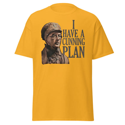 I Have a Cunning Plan T-Shirt - Funny Baldrick Graphic Tee - Gold - T-Shirts Online