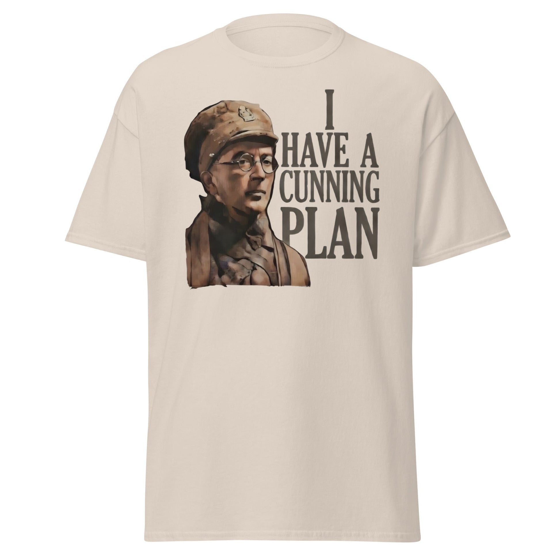I Have a Cunning Plan T-Shirt - Funny Baldrick Graphic Tee - Natural - T-Shirts Online