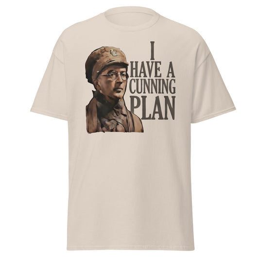 I Have a Cunning Plan T-Shirt - Funny Baldrick Graphic Tee - Natural - T-Shirts Online