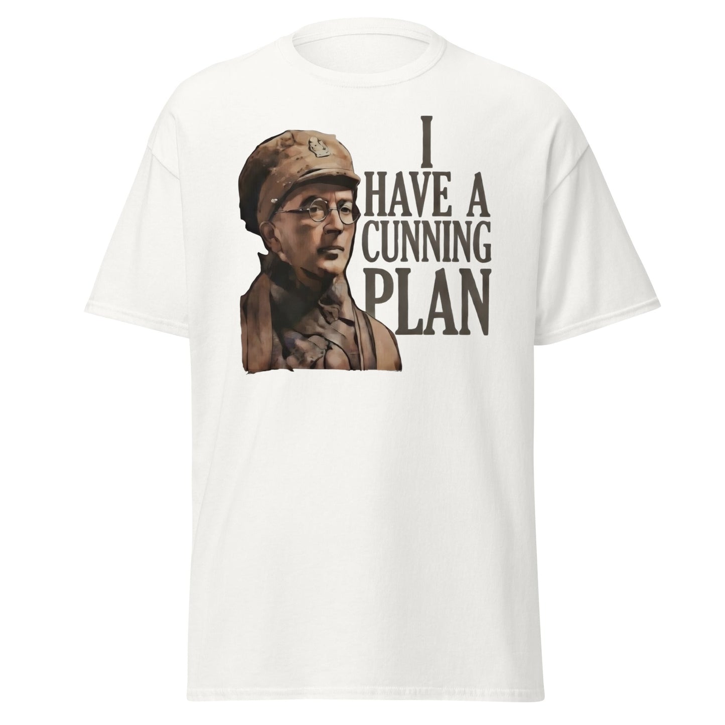 I Have a Cunning Plan T-Shirt - Funny Baldrick Graphic Tee - White - T-Shirts Online