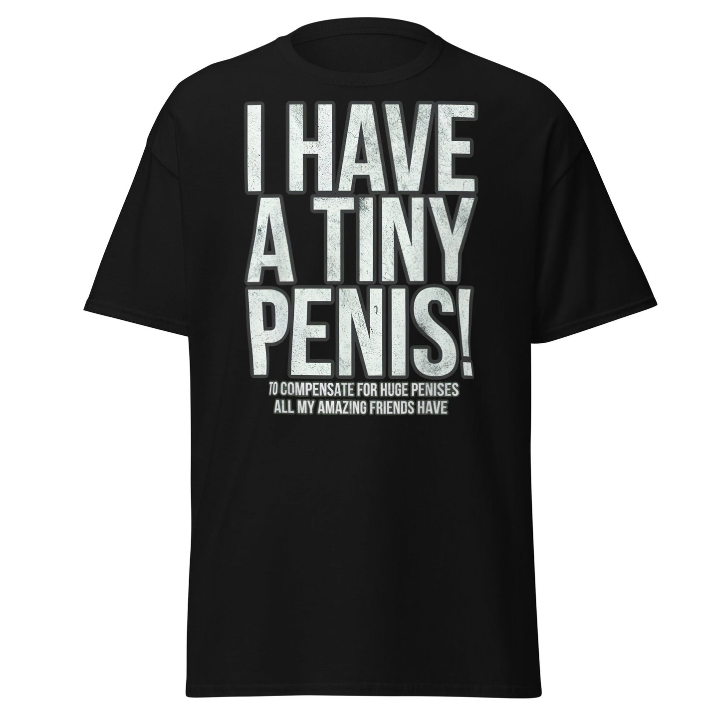 I Have A Tiny Penis T-Shirt – Funny Self - Deprecating - Black - T-Shirts Online